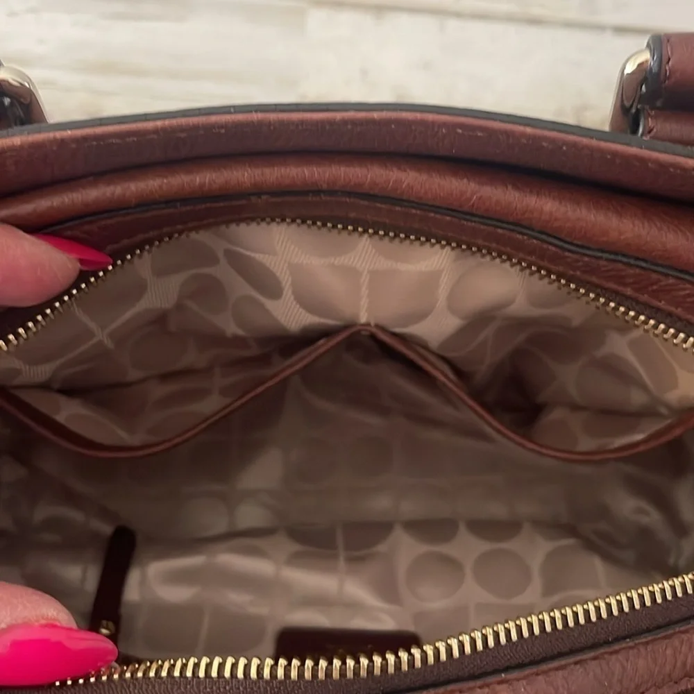 Vintage Kate Spade All Leather Brown Handbag.
